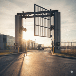  Vertical Lift Industrial Gates
